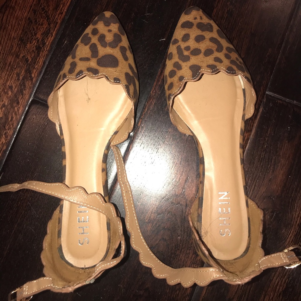 SheIn size 8.5 cheetah flats!